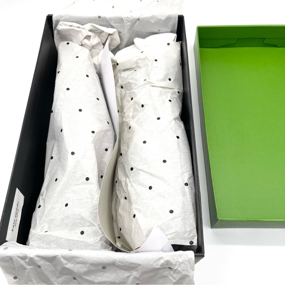 Kate Spade Black Suede Flat Loafers Slip Ons Claudia Size 8.5 - Picture 15 of 16